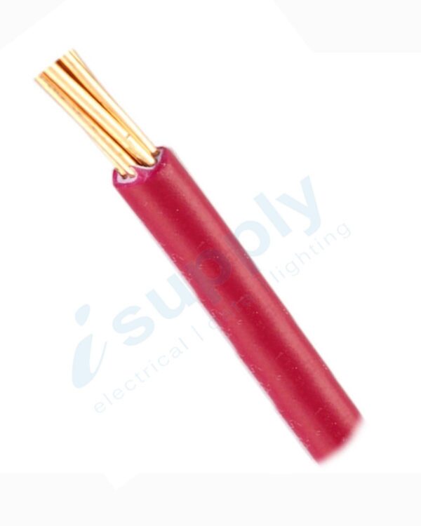 10 x 6mm Red Building Wire Electrical Cable BUY PER METRE !!!