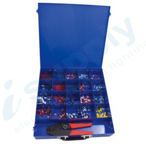 CABAC Assorted Terminal Kit & Budget Crimp Tool KTB BOX WITH KTC1 KTB-T3