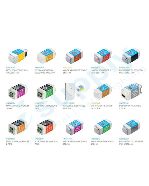 CLIPSAL Compatible Cabac S-Click Electronic On / Off Mech Switch 2 Wire 240V 1.7A HNS430SW - Image 3