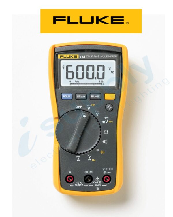 Fluke MULTIMETER 600V TRUE-RMS 10A CONT, BACKLIGHT FLU115