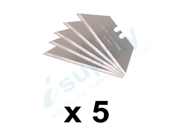 5 x Stanley Knife Utility Blade Pack 5 0-11-921 - Image 3