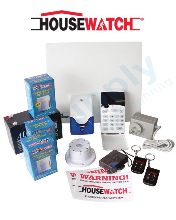 HOUSEWATCH CROW 8 ZONE DELUXE ALARM KIT WITH DIALLER 20-124