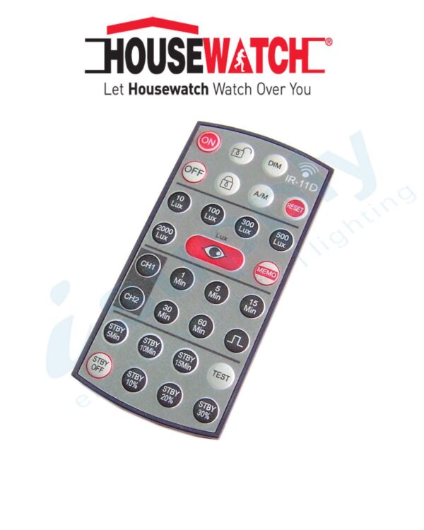 HOUSEWATCH IR REMOTE CONTROL FOR DIMMABLE DETECTOR 55-211