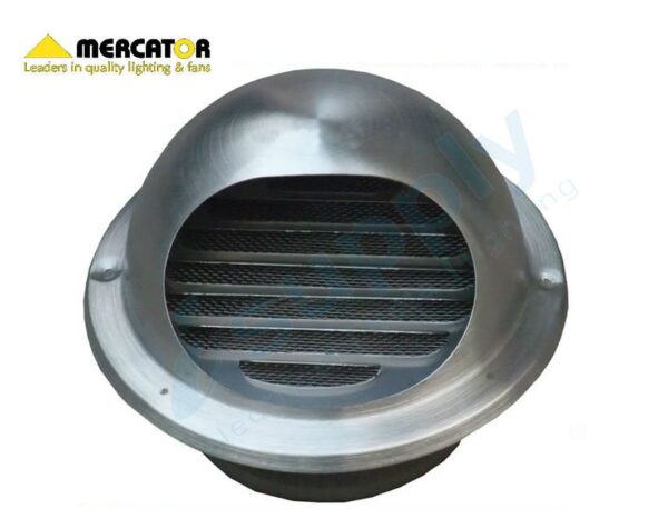 Mercator Aluminum Vent Cap 150mm Wall Vent BWE301SS