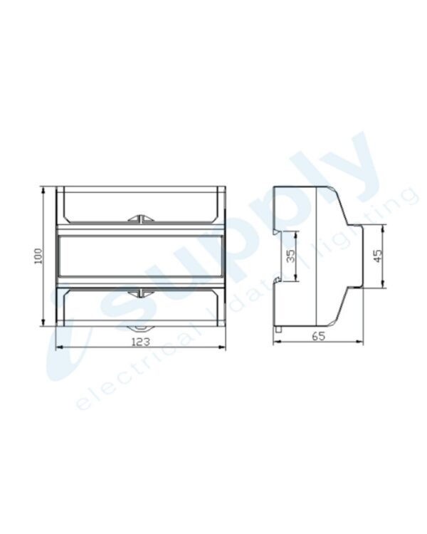 PULSET KW Hour Meter Three Phase Analog Din Rail Mounted - Image 6