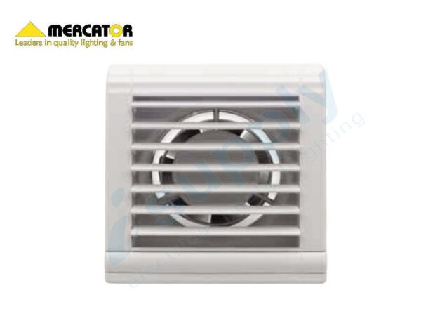 Mercator Window / Wall Exhaust Fan | 100mm Model | Bathroom Auto Shutter BWE231WH