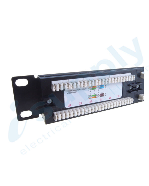 CABAC PATCH PANEL CAT6 REMOVABLE ID 24 PORT PP24C6 - Image 3