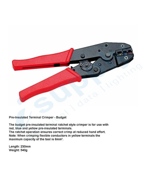 CABAC Pre-Insulated Terminal Crimper RD/BL/YL (1/each) KTC1 - Image 4