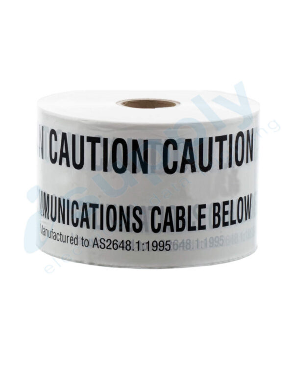 Communication Underground Warning Tape - WHITE 500 metres - Image 4
