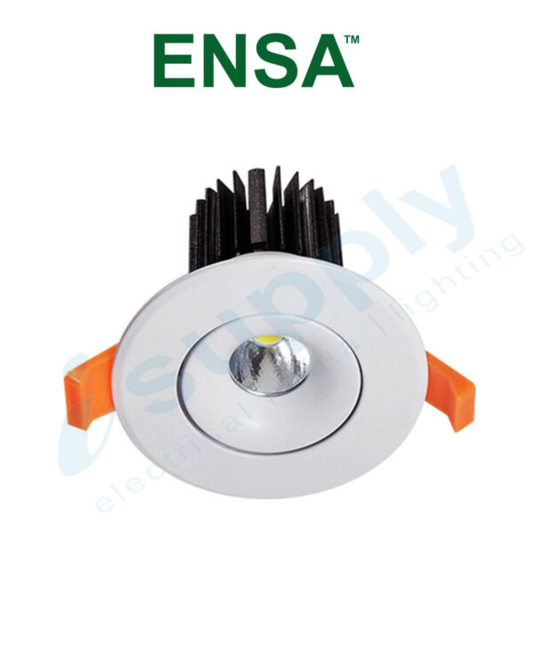 ENSA 12W Commercial Adjustable Dimmable LED Downlight (3000K) LDL-BD12-AW