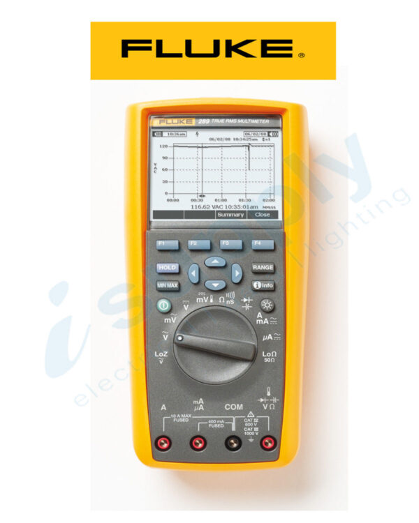 Fluke MULTIMETER 1000V TRUE-RMS INDUSTRIAL LOGGING T/CAPTURE FLU289