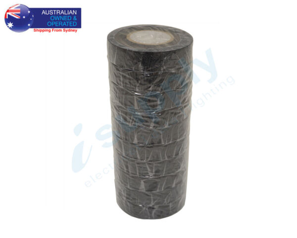 Home Electrical Insulation PVC Tape Black 19mm x 20M Single or Bulk Pack - Image 5