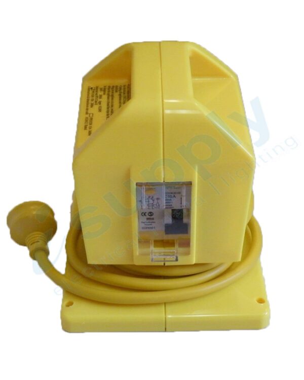 15 amp Portable Power Outlet Power Point Socket RCBO Protected Yellow - Image 4