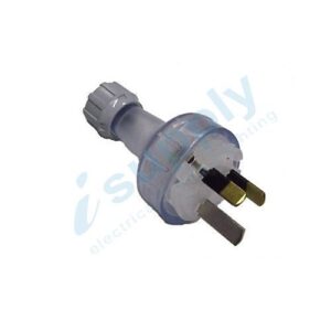 15A 3 Pin MALE Extension Lead Plug Transparent 250V Volt 15 Amp