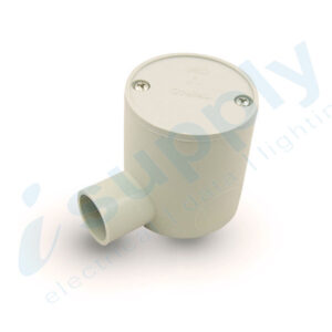 10 x 20mm 1 Way Deep Junction Box Round Conduit