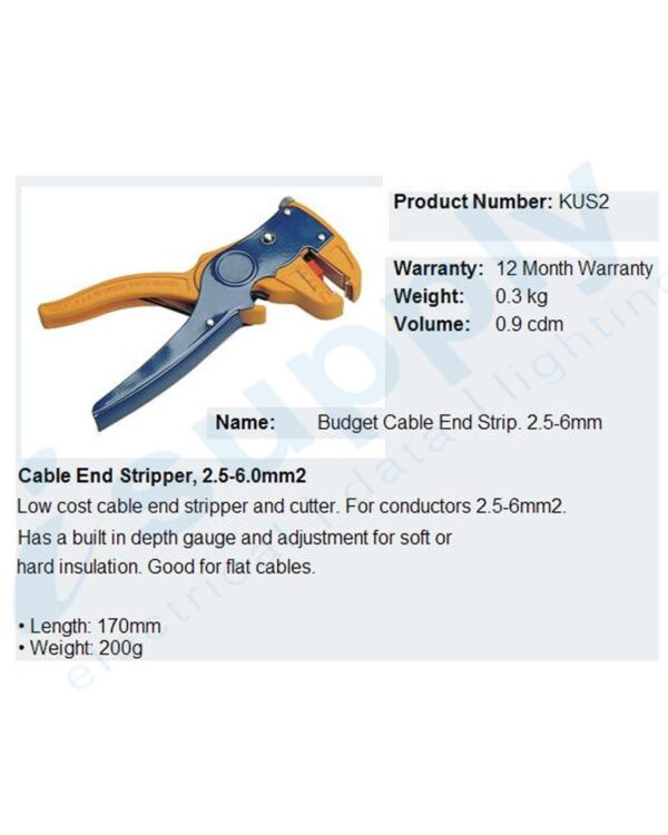CABAC CABLE END STRIPPER 0.5-6MM KUS2 - Image 3