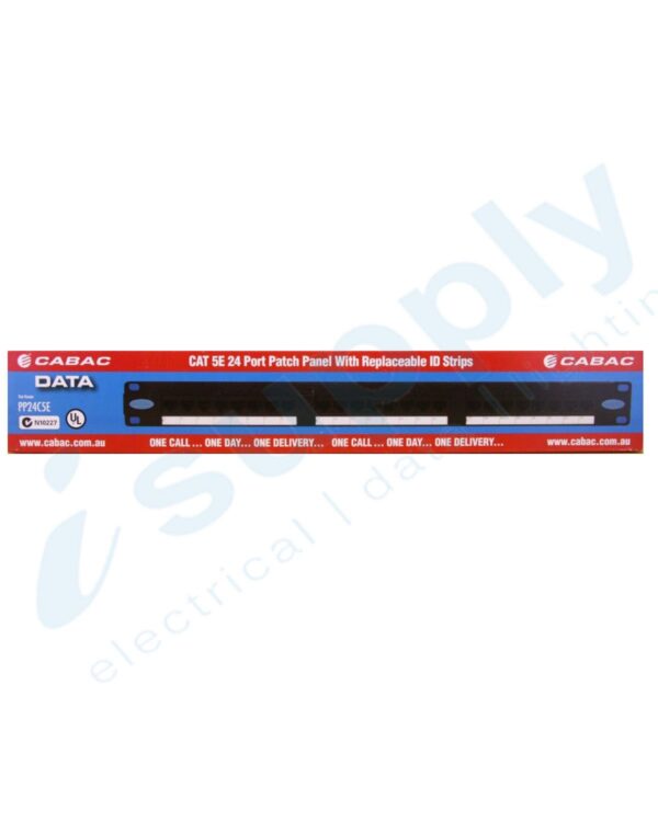 CABAC PATCH PANEL CAT5E REMOVABLE ID 24 PORT PP24C5E - Image 2