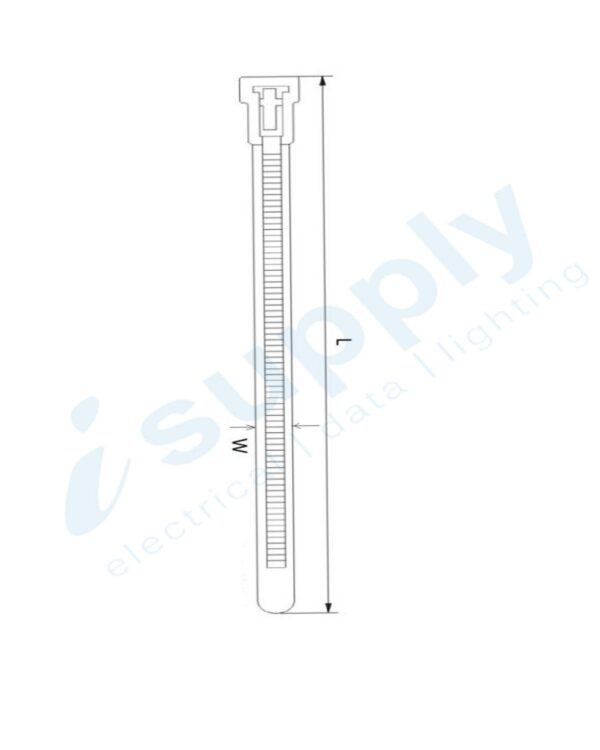 Cable Tie Nylon Natural Zip Ties Bulk Kit 100/150/200/250/300mm x 1000