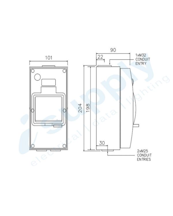 Circuit Breaker 20A 2 Pole MCB DC 500V (Non polarised) Waterproof Enclosure - Image 6