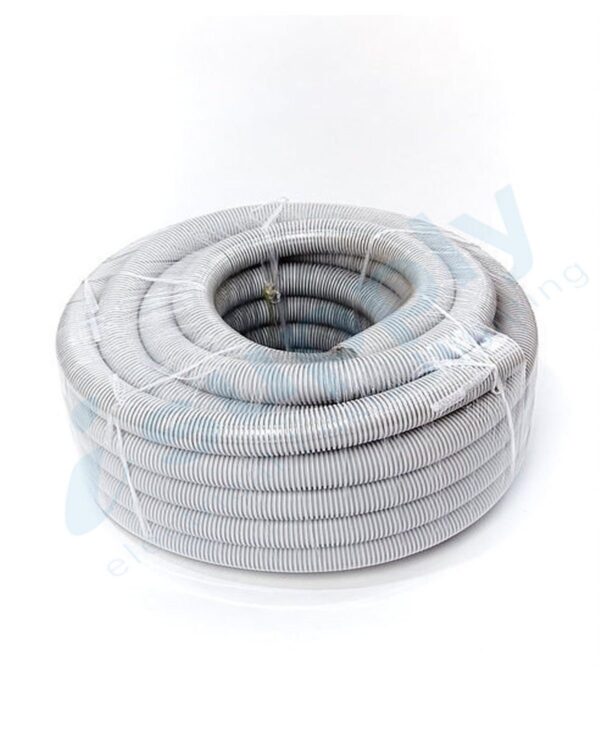 Corrugated Conduit 20mm x 25mtr Roll Grey Medium Duty - Image 3