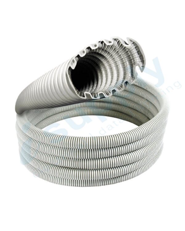 Corrugated Conduit 20mm x 25mtr Roll Grey Medium Duty