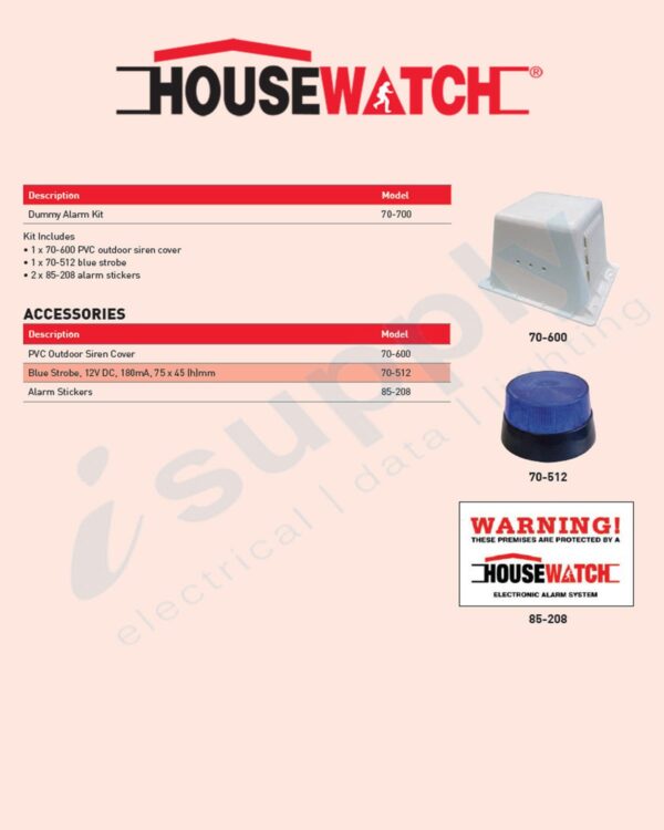 HOUSEWATCH DUMMY ALARM KIT 70-700 - Image 3