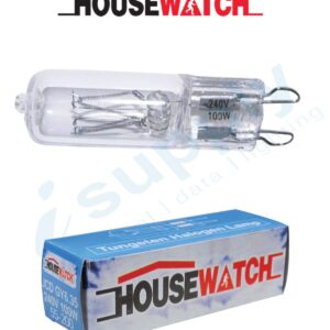 HOUSEWATCH TUNGSTEN HALOGEN LAMP G9 100W, 1300 LM, 2800K 55-200