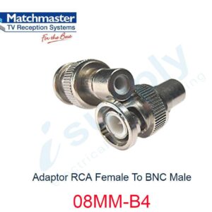 MATCHMASTER 1 x Adaptor RCA Female To BNC Male  08MM-B4