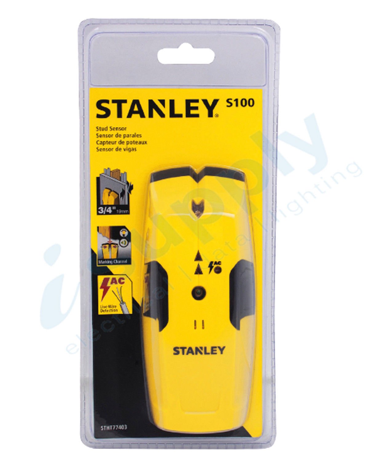 Stanley 77-050 Stud Sensor, Yellow, 50