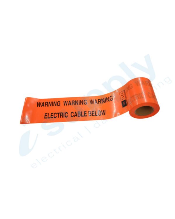 UNDERGROUND WARNING TAPE – SAFETY – ORANGE 250 metres U010015 - Image 2