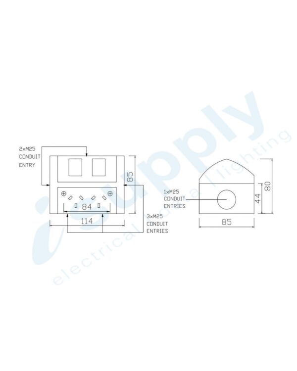 Tradesave Weatherproof Double GPO Power Point 10amp TSWPGPO2 - Image 5