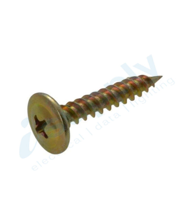 100 x SCREW BUTTON HD N/P 8G x 25mm BTN825