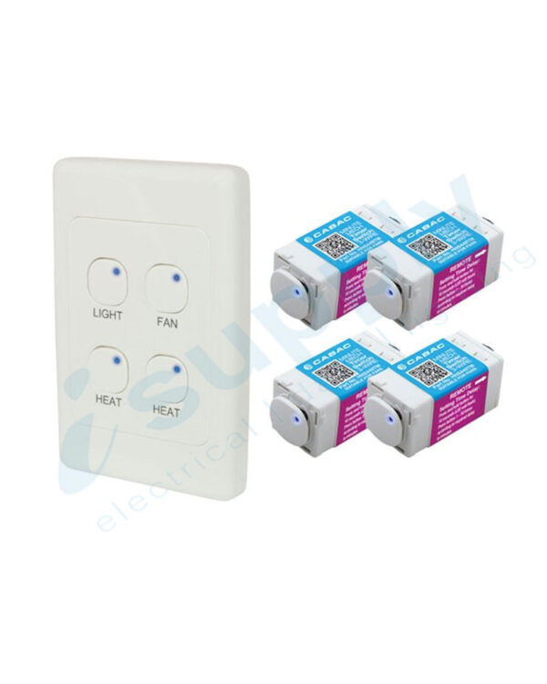 Cabac S-Click 4 in 1 Bathroom Timer Kit HNS444BK