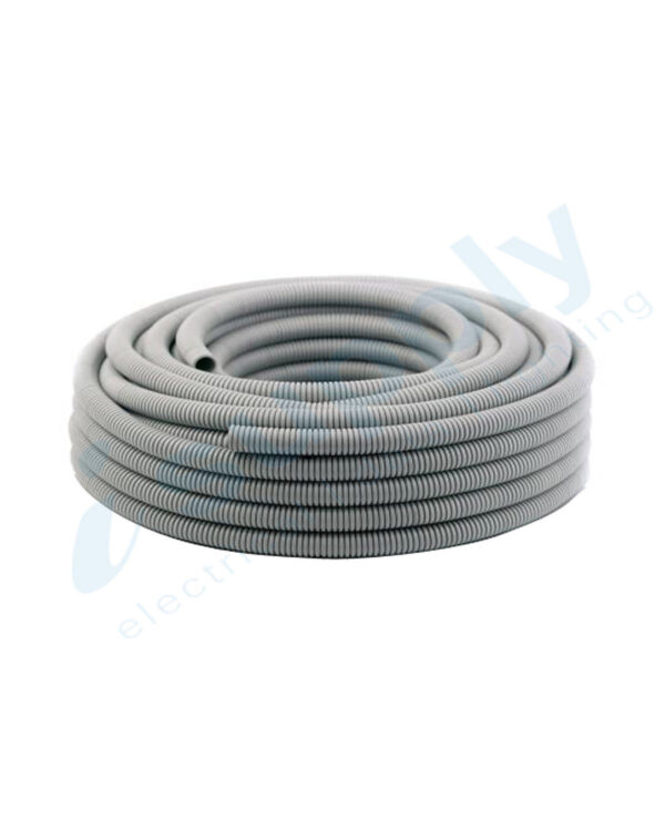 Corrugated Conduit 25mm x 50mtr Roll Grey Medium Duty - Image 6