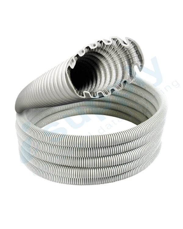 Corrugated Conduit 25mm x 50mtr Roll Grey Medium Duty