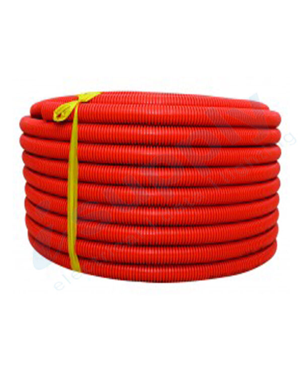 Corrugated Conduit 25mm x 50mtr Roll Orange Heavy Duty - Image 3