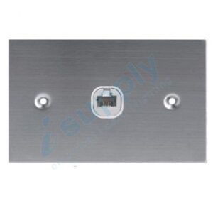 DEXTON RJ11 PHONE SOCKET FLAT STAINLESS STEEL SINGLE 1 SLIM DXSSW1/RJ11
