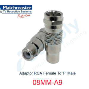 MATCHMASTER 1 x Adaptor RCA Female To ‘F’ Male  08MM-A9