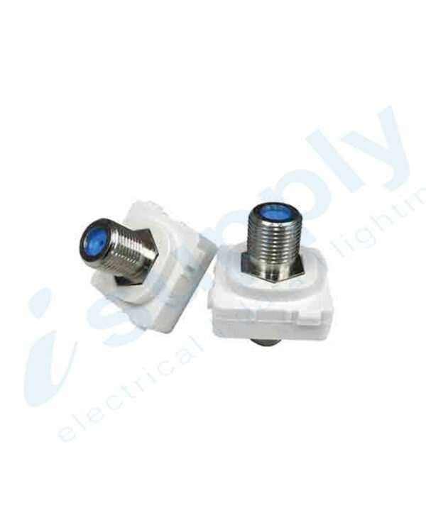 MATCHMASTER 'F' Female To 'F' Female 3GHz Wall Plate Insert (20 Pack) 05MM-WA01P