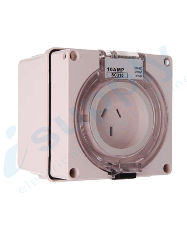 PULSET Single Phase 3 Flat Pin Socket 10 Amp IP/SC310