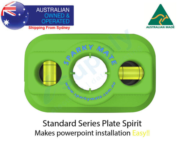Sparky Mate Standard Series Plate Spirit Level Stencil Jig Green