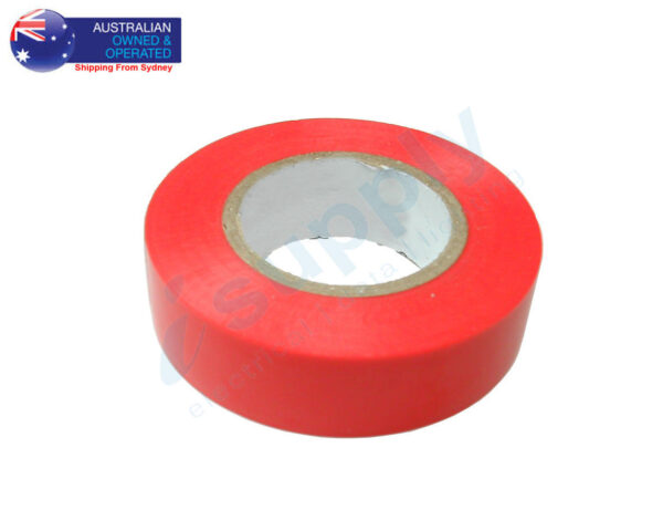 Home Electrical Insulation PVC Tape RED 19mm x 20M Single or Bulk Pack - Image 4