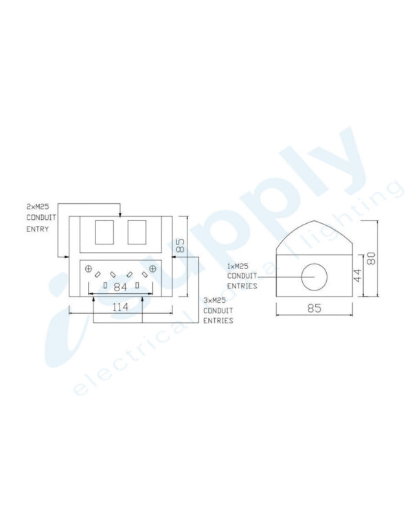 NLS Weatherproof Double Power Point 15 AMP Outlet Socket - Image 6