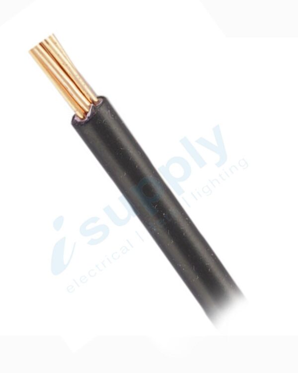 10 x 4mm Black Building Wire Electrical Cable BUY PER METRE !!!
