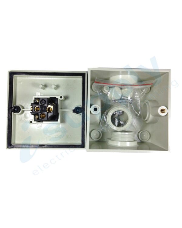 DEXTON Weatherproof Single Switch One Gang Weather Proof DXWPSH1 - Image 3
