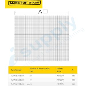FANTECHTRADE 100mm flywire mesh – BULK, PURCHASE IN QTY OF 20 FANFLYWIRE100BULK