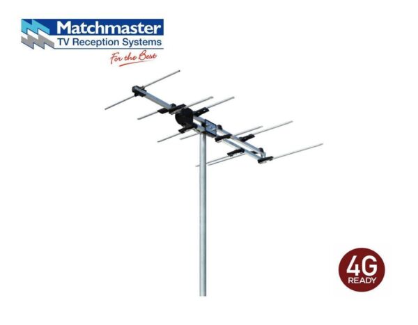 MATCHMASTER Log Periodic Digital TV Antenna VHF (6-12) 12 Elements 03MM-V6