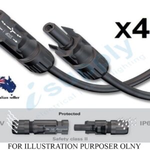 MC4 connectors for PV Solar panel (male & female) – 4 Pairs