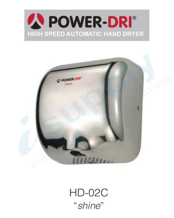 POWER DRI High Speed Automatic Hand Dryer Chrome HD-02C