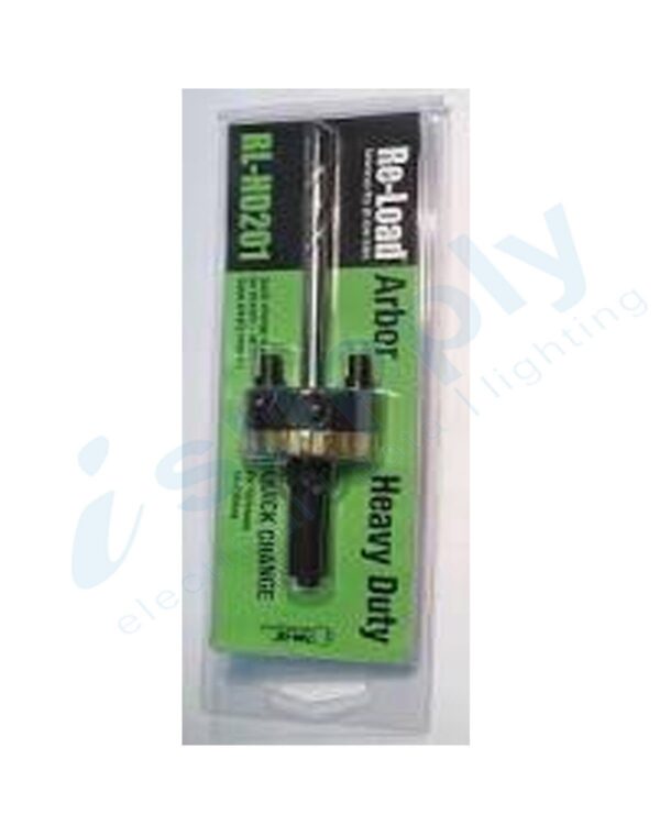 RELOAD ARBOR, QUICK CHANGE, HVY DUTY SUITS HOLESAWS 14-200mm RLHD201